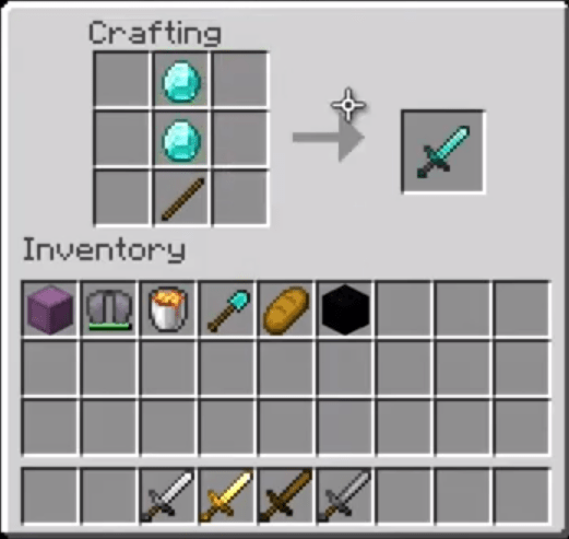 How To Make A Sword In Minecraft