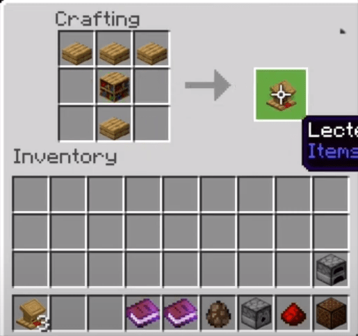 How to Make a Lectern in Minecraft