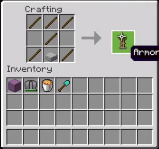 How To Make An Armor Stand In Minecraft
