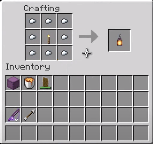 lantern recipe minecraft