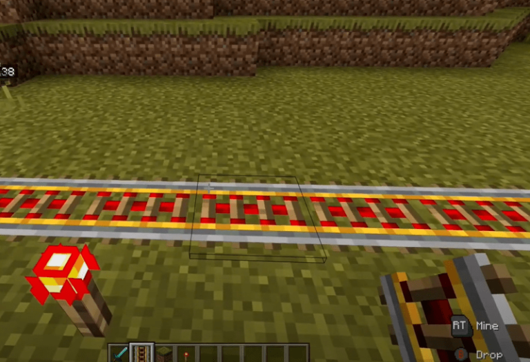 spacing for powered rails minecraft max